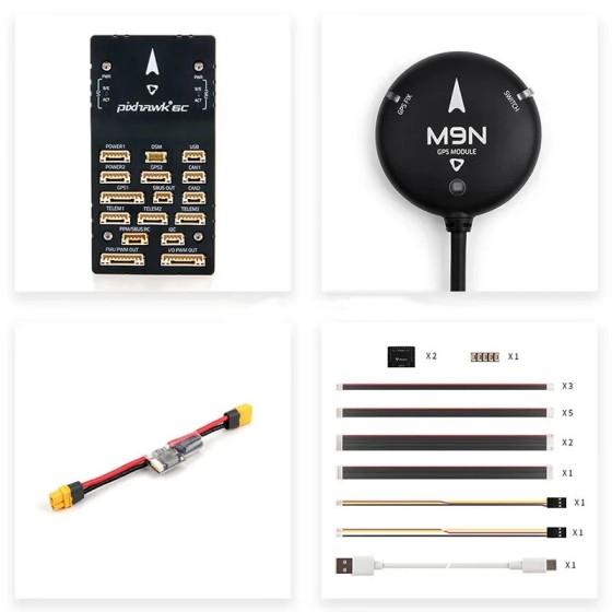 Hot Sales Holybro Pixhawk 6C Flight Controller Plastic PM02 V3/PM06/PM07 Power Module M9N/M10 GPS for RC Drones Accessory